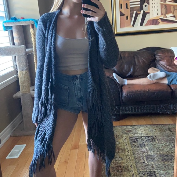 Grey cardigan